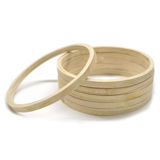 Wooden Rings for Crafts and DIY Set of 6