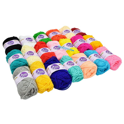 Wool Yarn Multi Colors Pack of 20 Balls