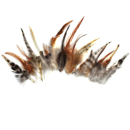 Wild Hen Feather Natural Dyed Pack of 80 Pieces