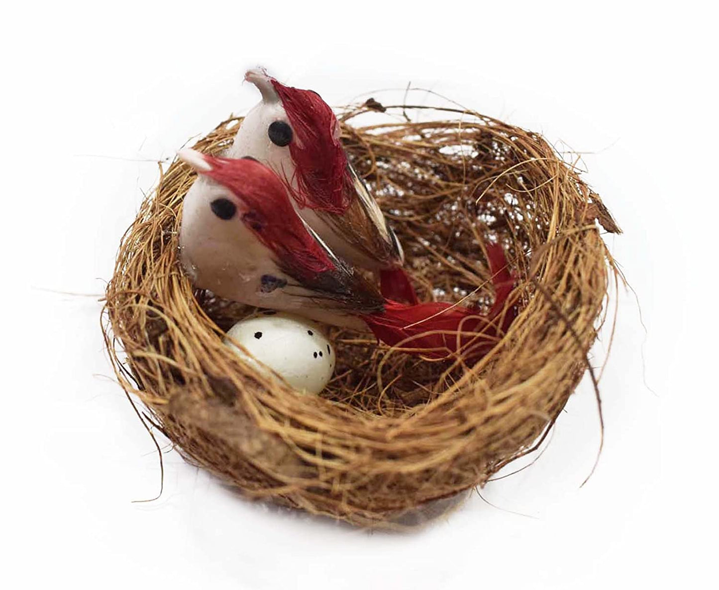Artificial Birds with Nest Pack of 5