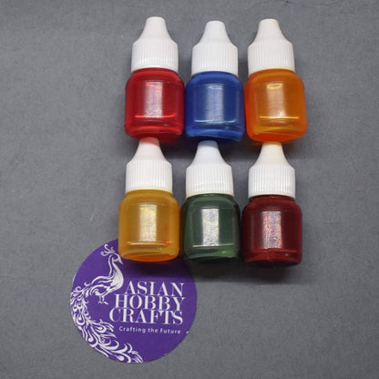 Pigment Colors for Candle Making, Set of 6 Colors, 5 ML