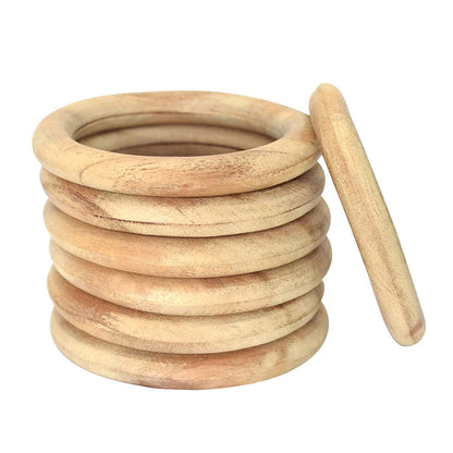 Wooden Ring Pack of 6, Size - 3"