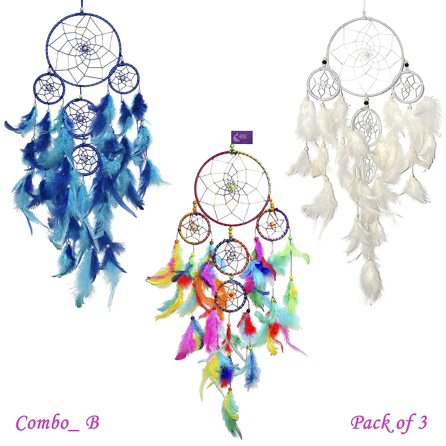 Multi Color Feather Combo Pack of 10 Assorted Colors, 25 Pieces each color (250 Pieces)
