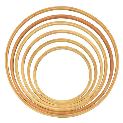 Wooden Embroidery Ring Inner Combo 5,6,7,8,9,10 Inches Pack of 5