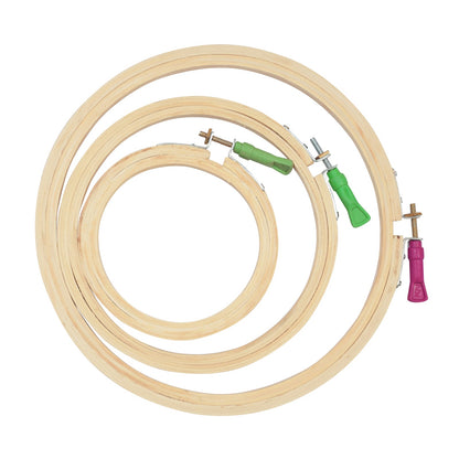 Wooden Embroidery Hoop Combo 5,7,9 Inches Pack of 3